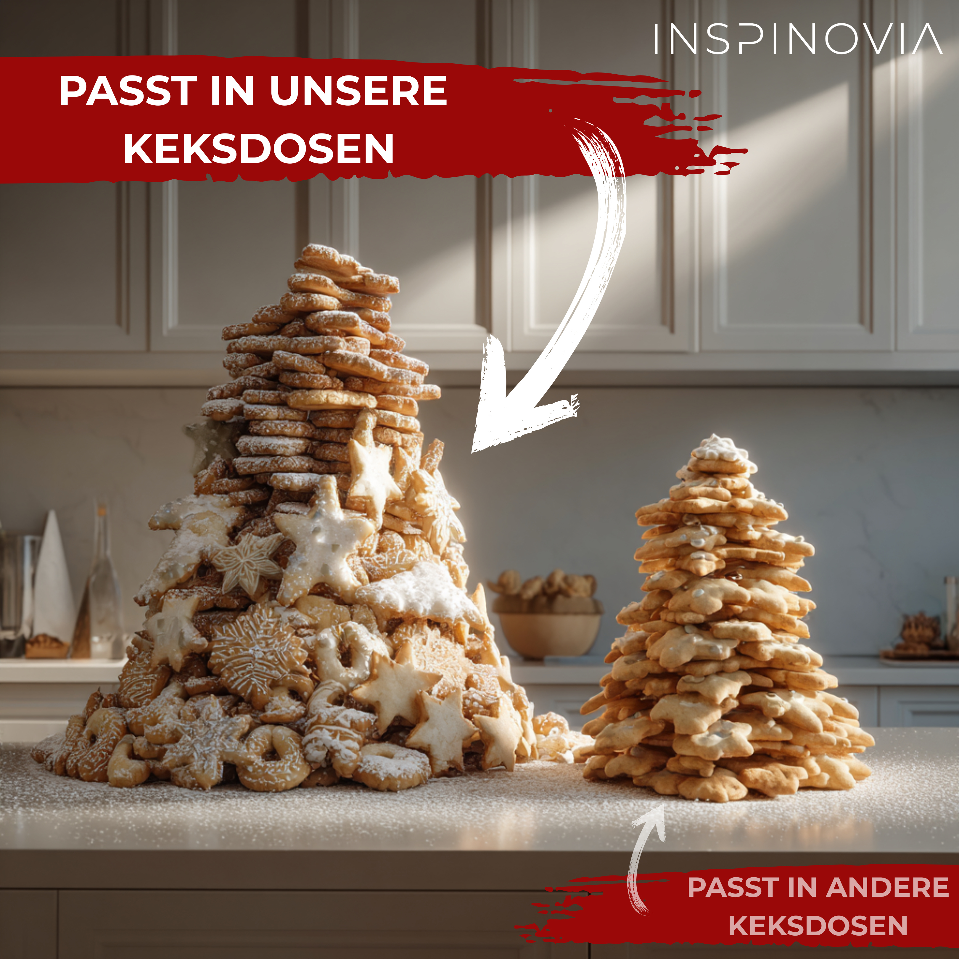 Keksdosen 4er Set - Schneemann