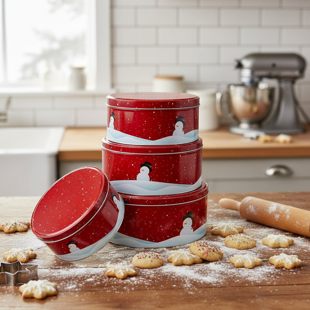 Keksdosen 4er Set - Schneemann
