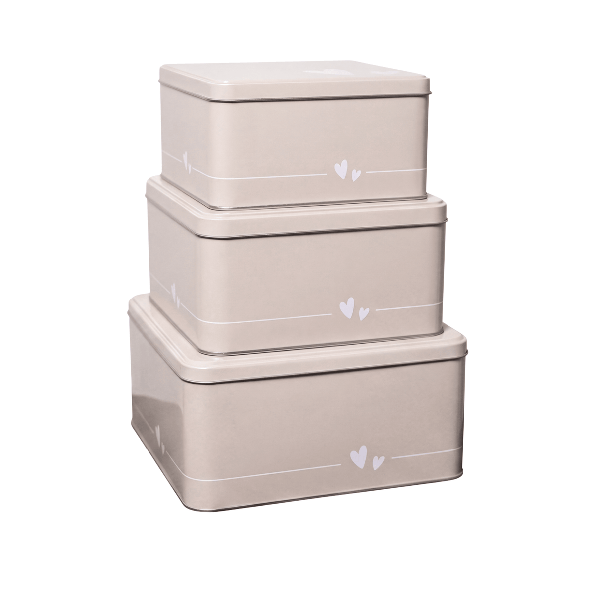 Keksdosen 3er Set - Herzen - Inspinovia