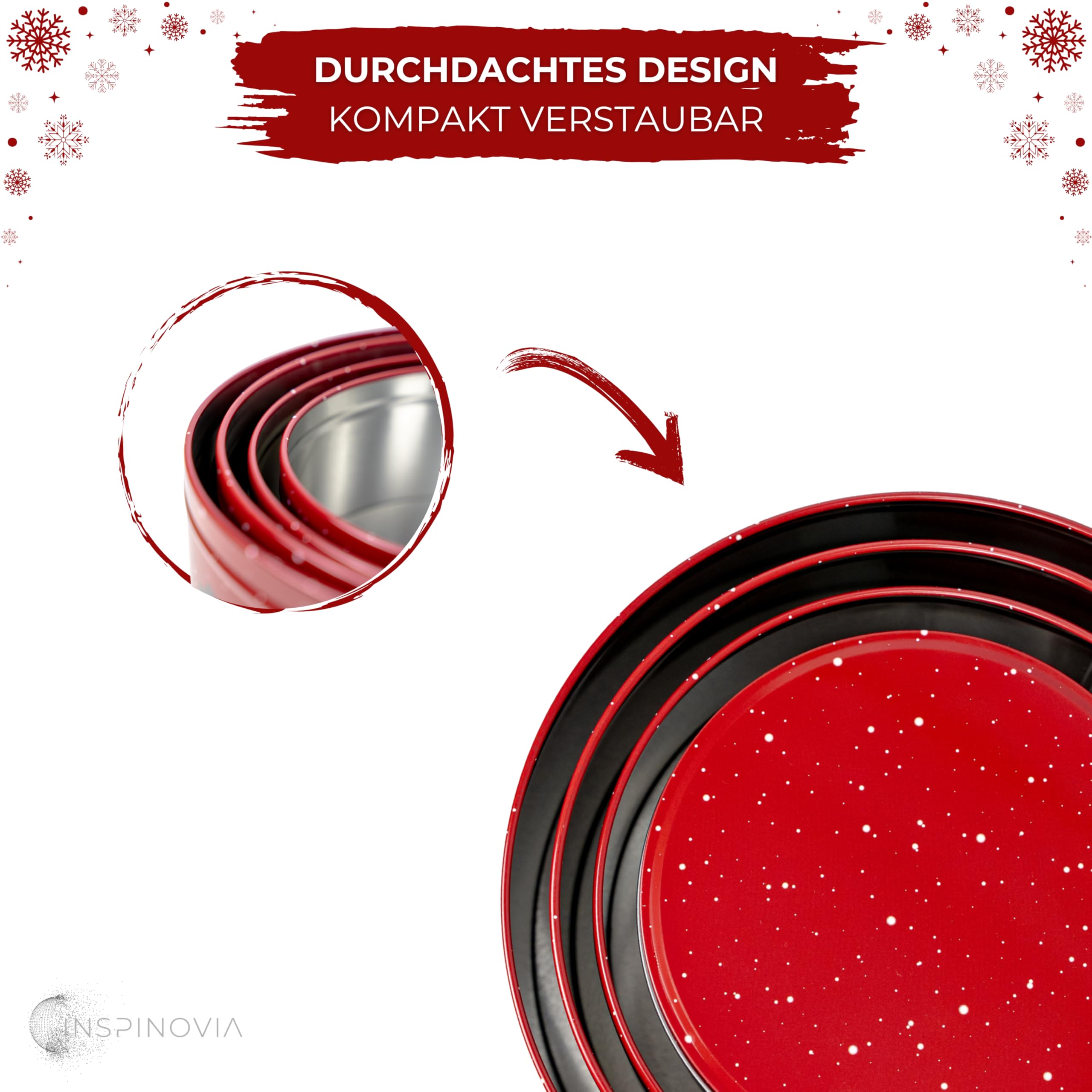 Keksdosen 4er Set - Schneemann - Inspinovia