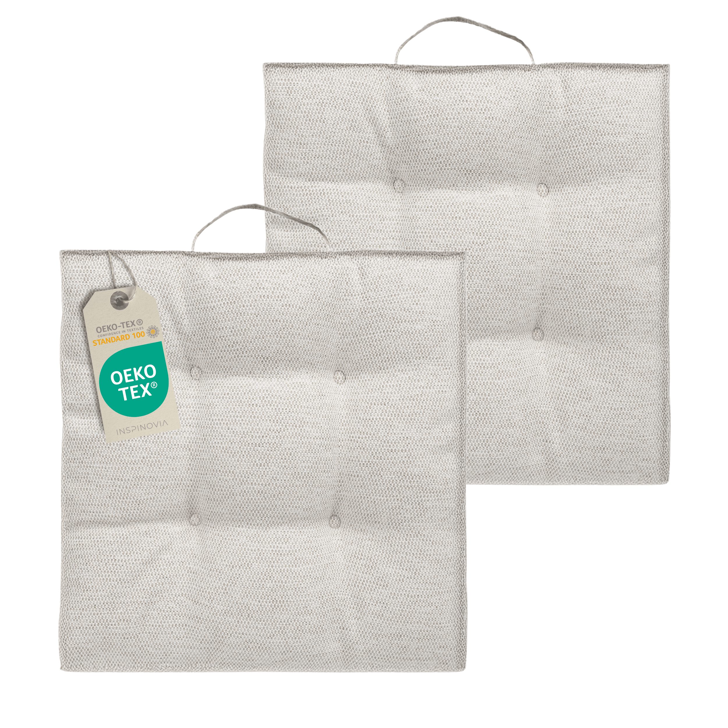 Sitzkissen 40 x 40 cm - Creme - Inspinovia