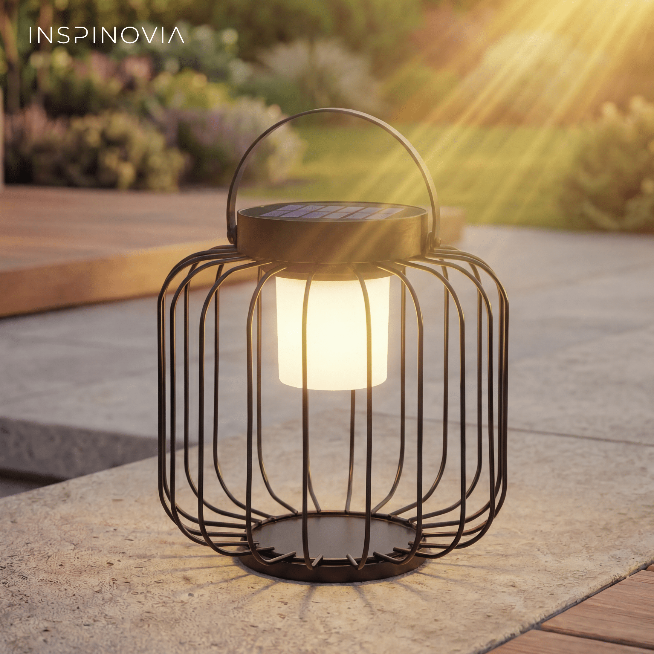 SOLAR Laterne - 22,5 x 22,5cm - Inspinovia